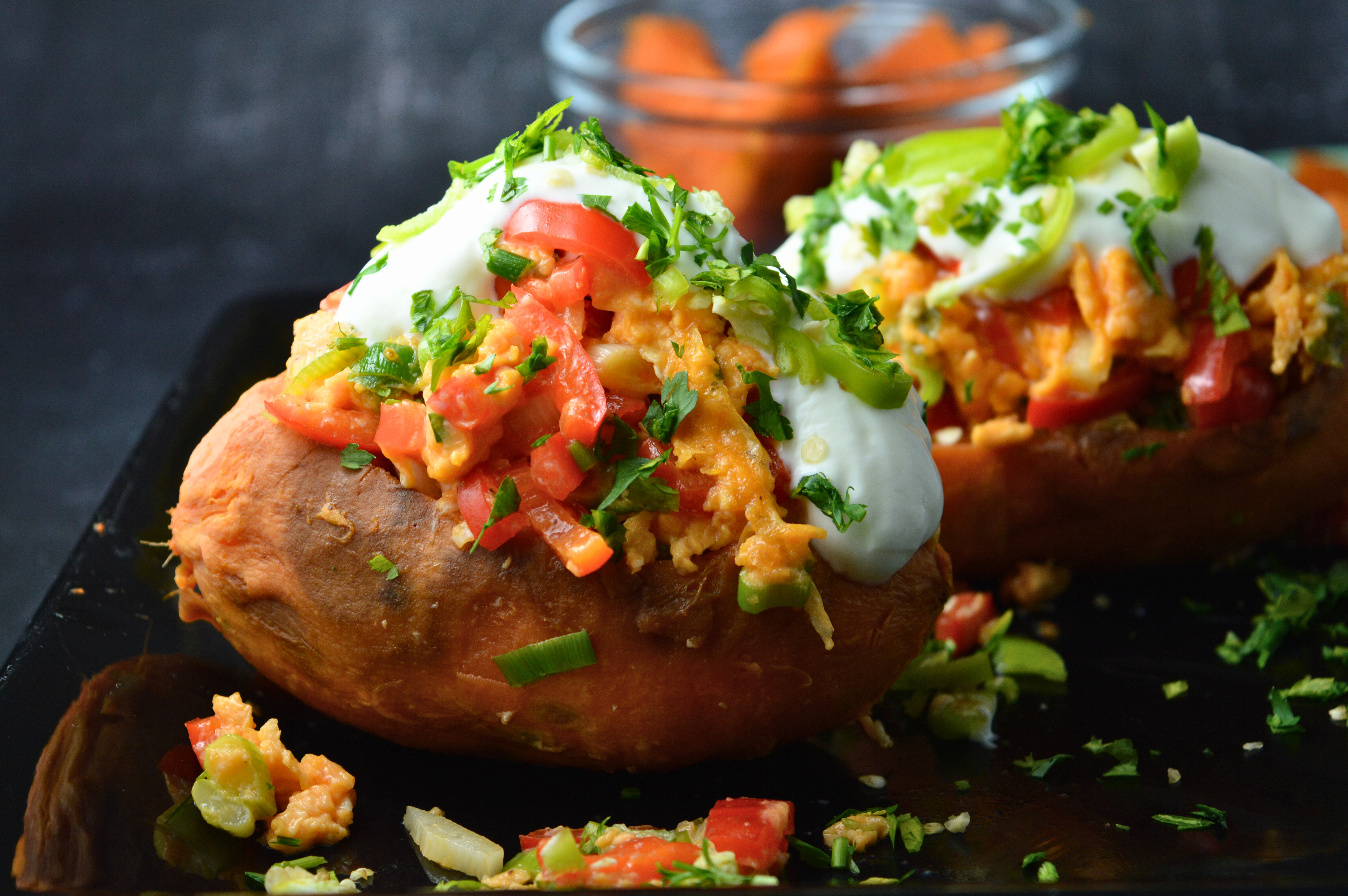 Protein-Packed Stuffed Sweet Potatoes