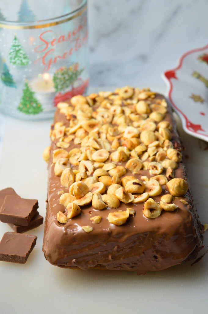 Ultimate Christmas Carrot Cake with Chocolate & Hazelnuts