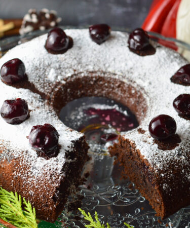 Cherry and Dark Chocolate Cake