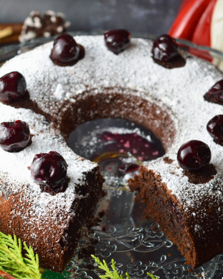 Cherry and Dark Chocolate Cake