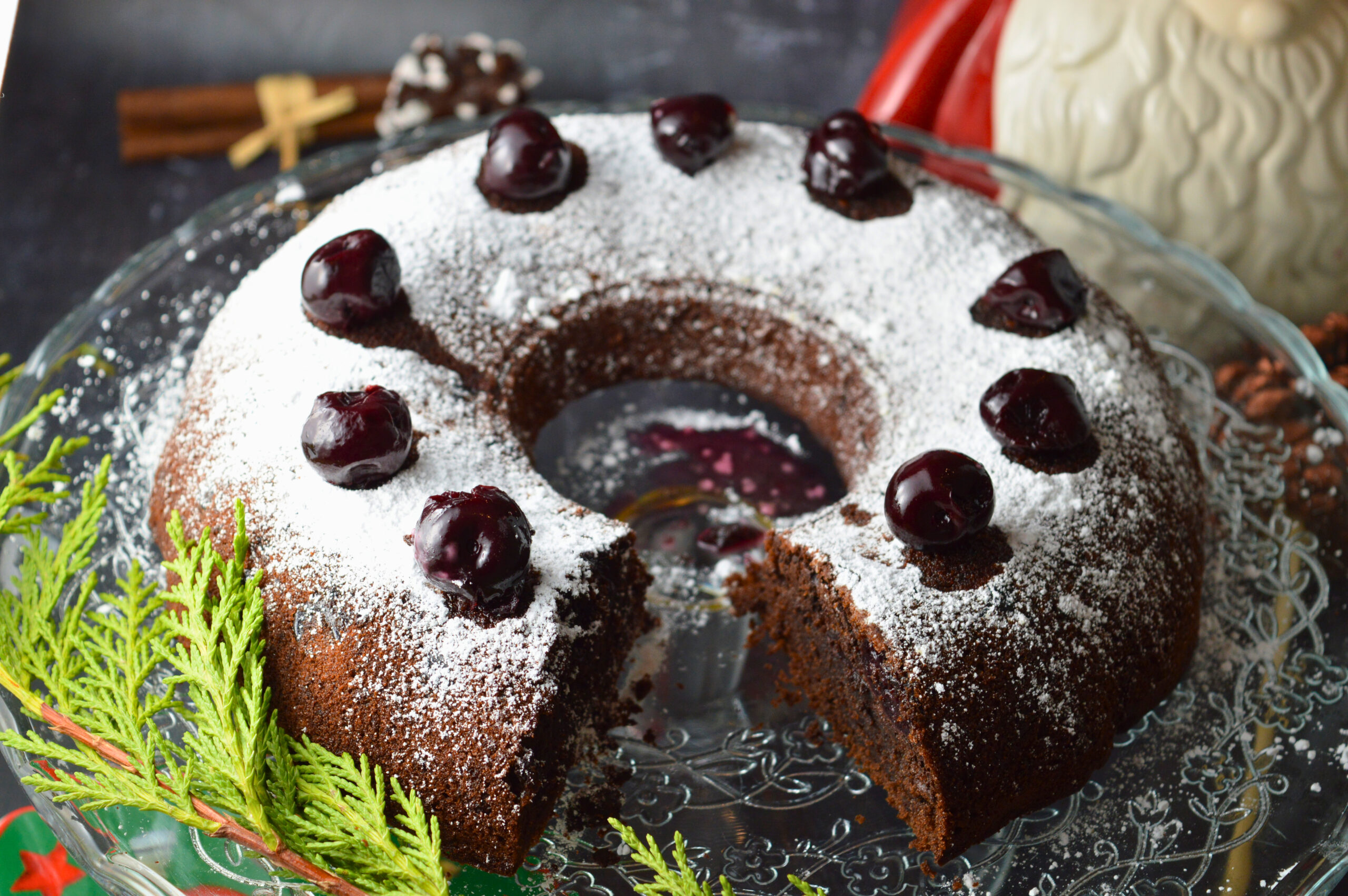 Cherry and Dark Chocolate Cake