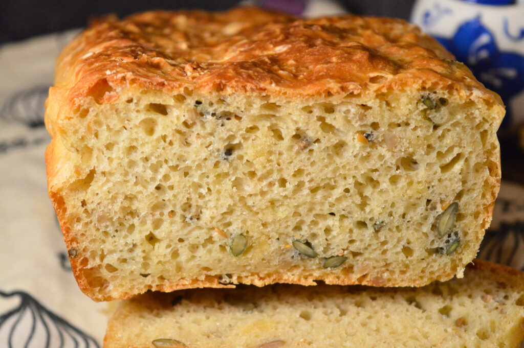 No-Knead Spelt Seeded Bread – Quick, Easy & Delicious Homemade Loaf